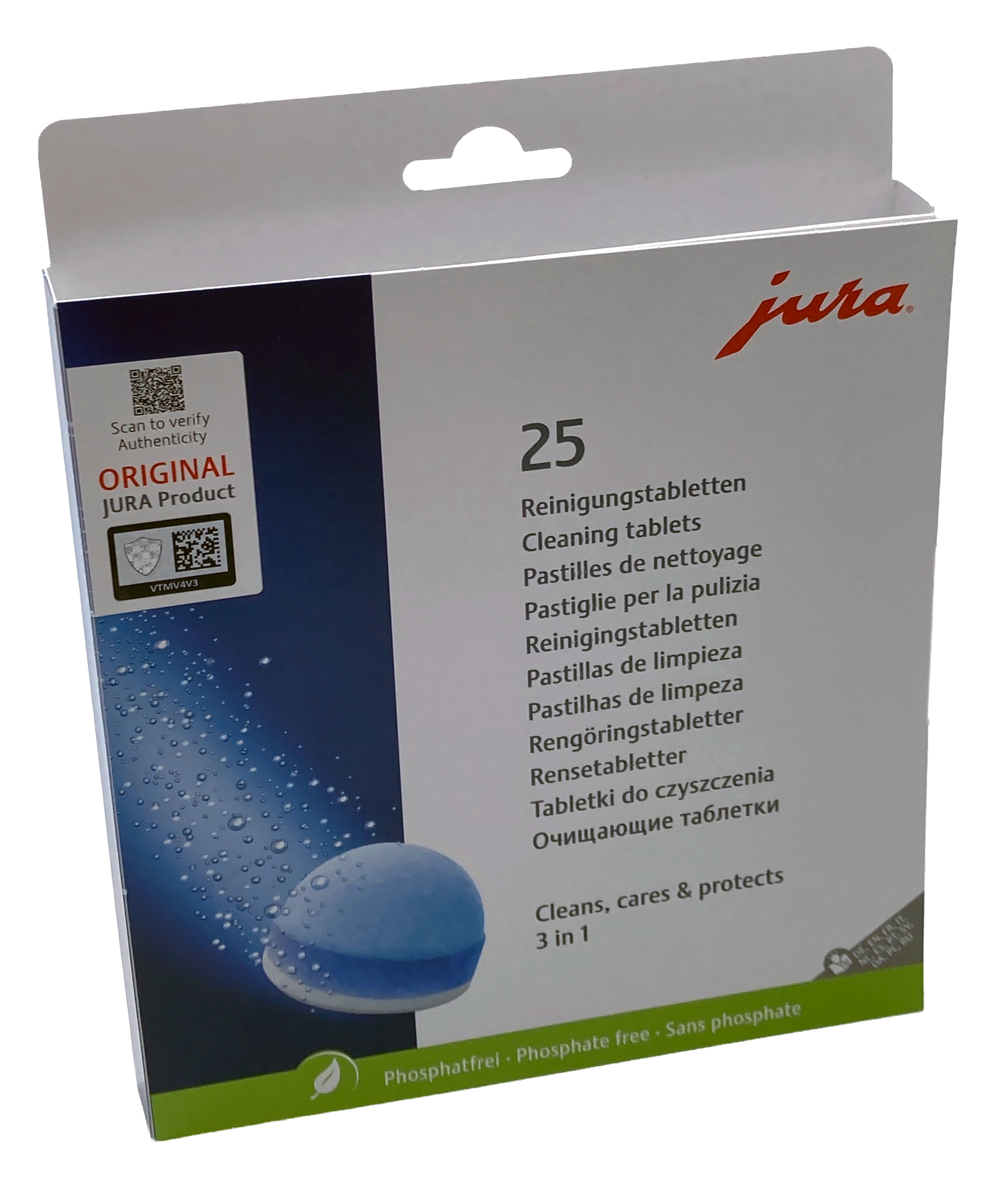 Jura 3-Phasen Reinigungstabletten 25 Stück - 25045